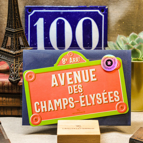 Carte Avenue des Champs-Elysées