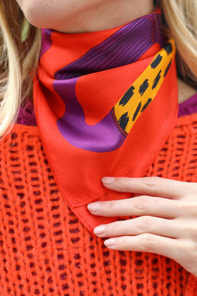 Carré Bandana Chapanoir - Orange