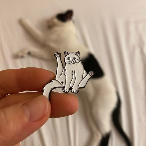 Pin's Chat Blanc