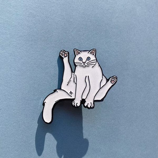 Pin's Chat Blanc