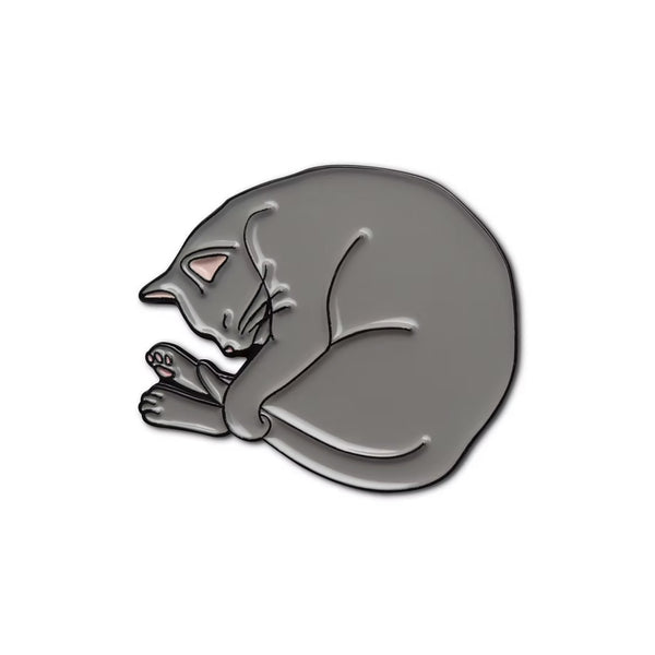 Pin's Chat Gris
