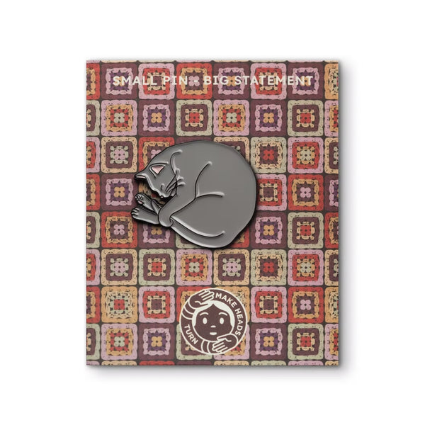 Pin's Chat Gris
