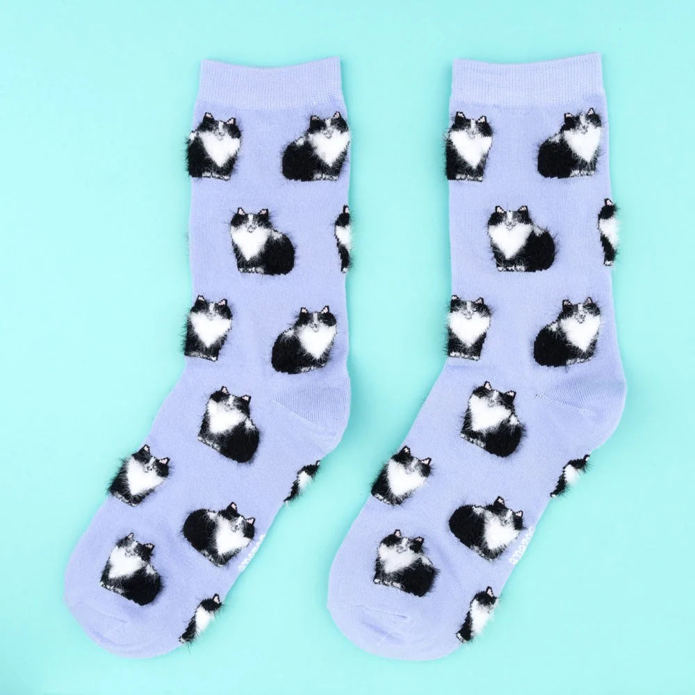 Chaussettes Chat Noir & Blanc