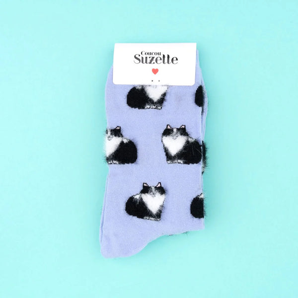 Chaussettes Chat Noir & Blanc