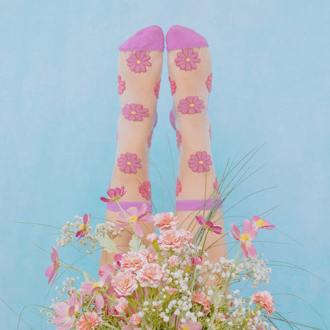 Chaussettes Transparentes Cosmos