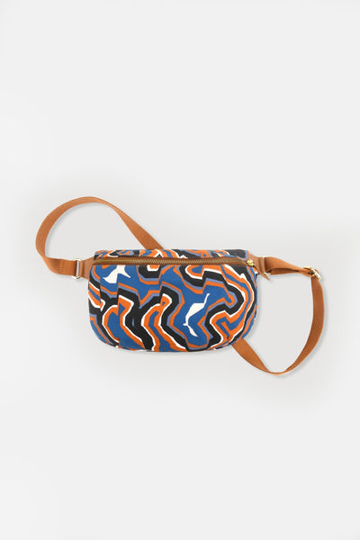 Sac Banane Chiara Agate Gris Bleu