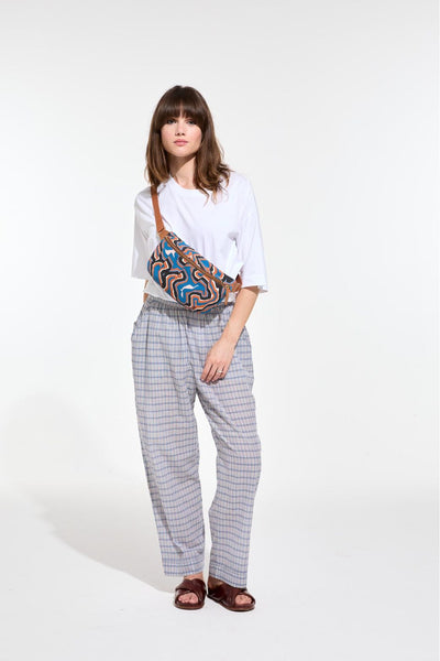 Sac Banane Chiara Agate Gris Bleu