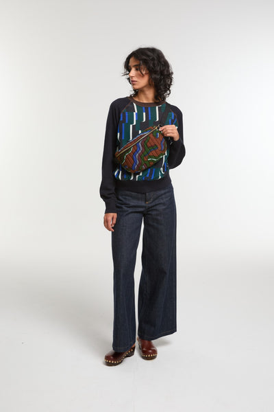 Sac Banane Chiara Mouvance Bleu