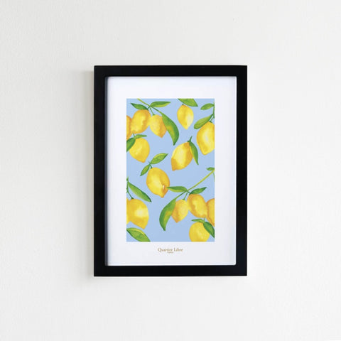 Petite Affiche Citrons