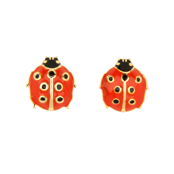 Boucles d'oreilles Coccinelle