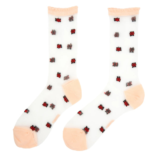 Chaussettes Transparentes Coccinelle