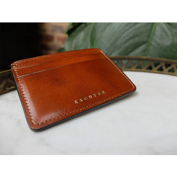 Porte-Cartes Cuir Cognac