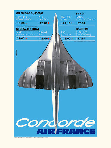 Affiche Concorde A320bis - Air France