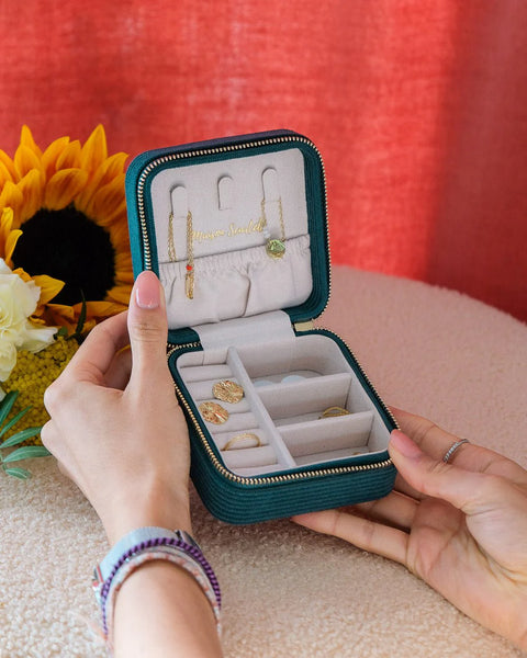 Boîte à Bijoux Corinne - Velours Côtelé