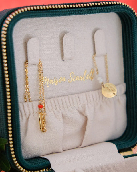 Boîte à Bijoux Corinne - Velours Côtelé