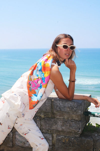 Carré de soie Côtes Basques