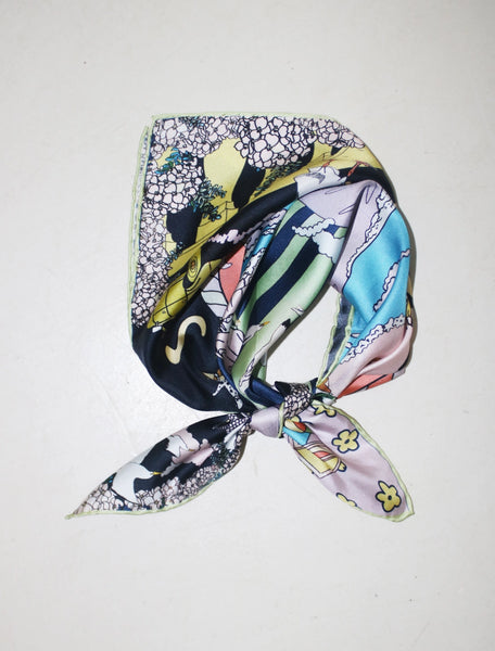 Carré de soie Bandana Côtes Basques