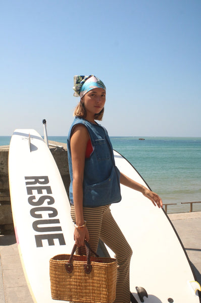 Carré de soie Bandana Côtes Basques