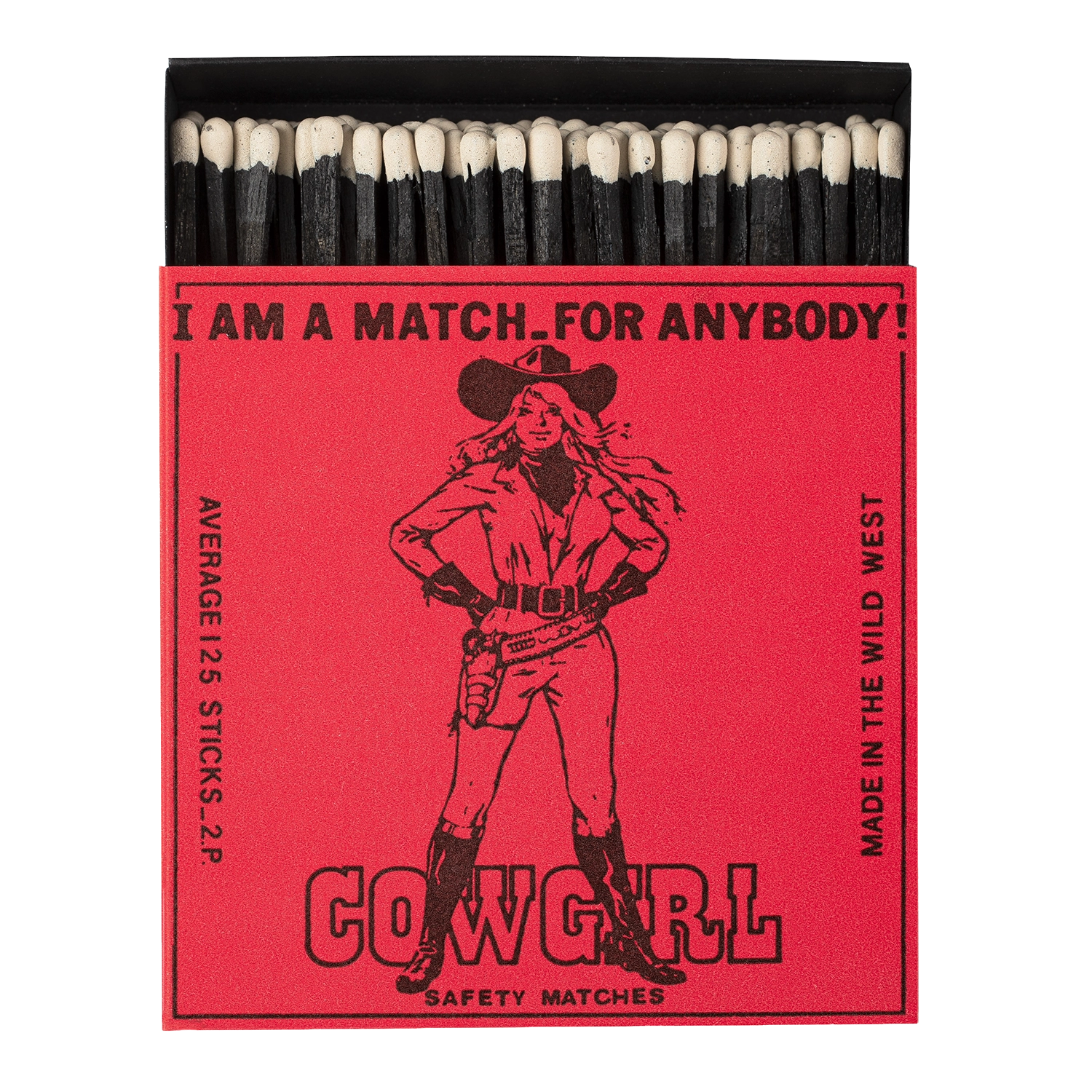 Boîte d'Allumettes Cowgirl