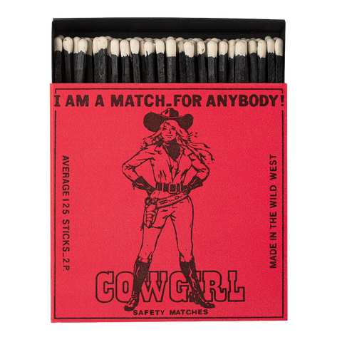 Boîte d'Allumettes Cowgirl