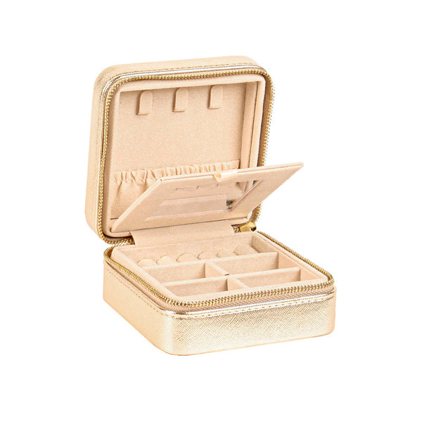Boîte à Bijoux avec Miroir - Or