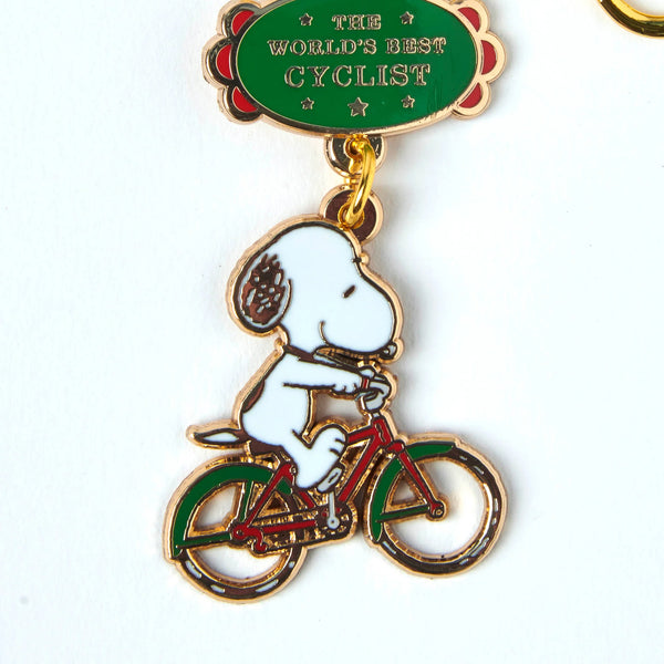 Porte-Clés Snoopy World's Best Cyclist