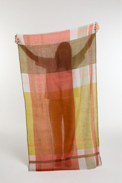 Echarpe de Laine Ocre