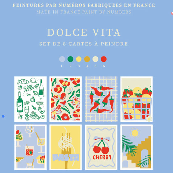 Coffret Peinture au Numéro Dolce Vita