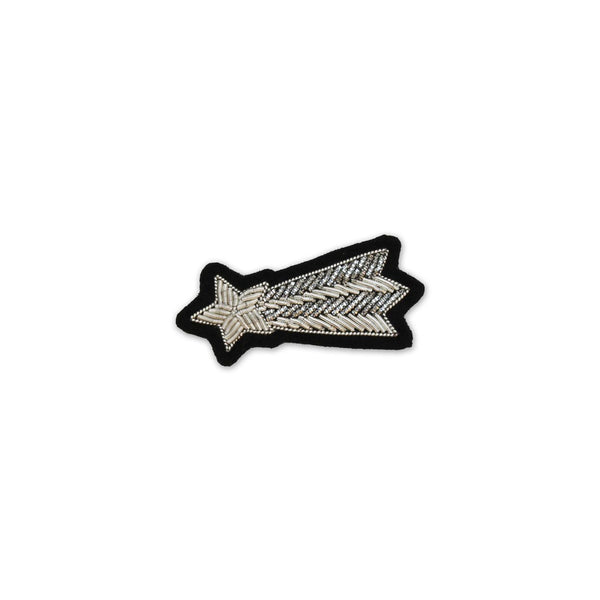 Broche Etoile Filante Argentée