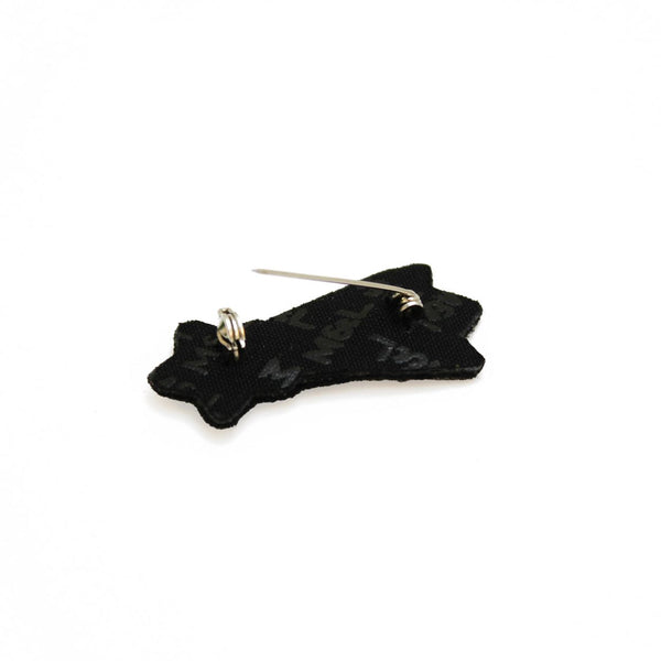 Broche Etoile Filante Argentée