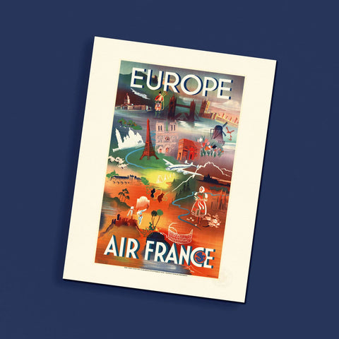 Affiche Europe - Air France