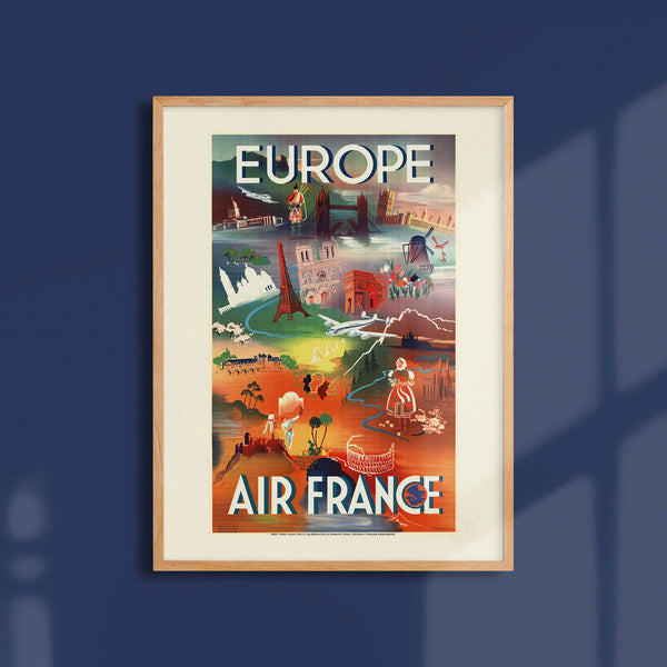 Affiche Europe - Air France