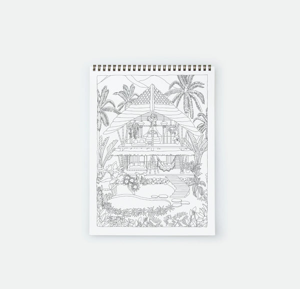 Cahier de Coloriage Exotic Bathtub