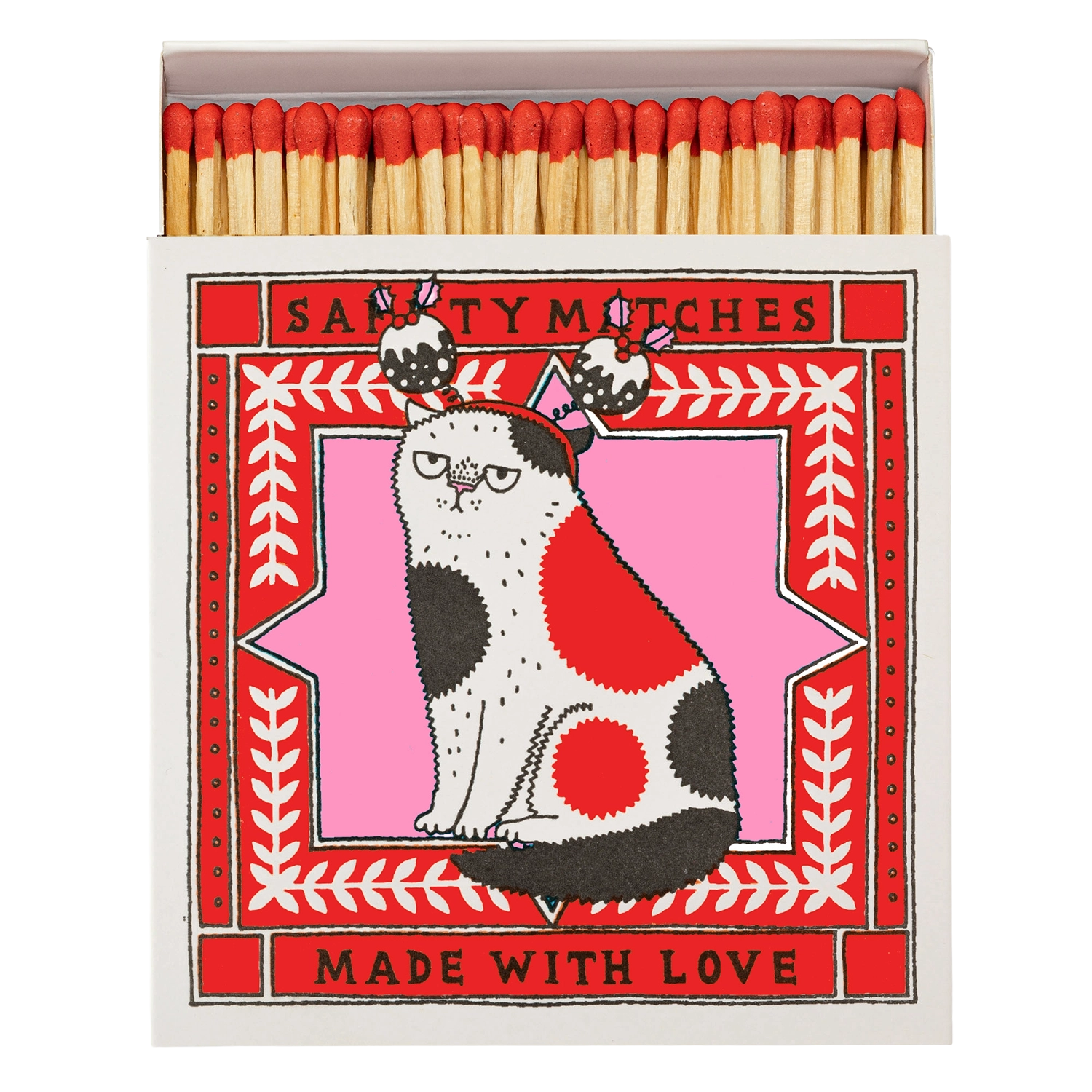 Boîte d'Allumettes Festive Cat