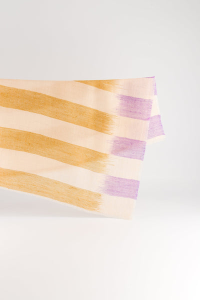 Carré Bandana Cachemire FLUX - Anis/Lilac