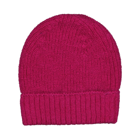 Bonnet tricot NEIGE - Fuchsia