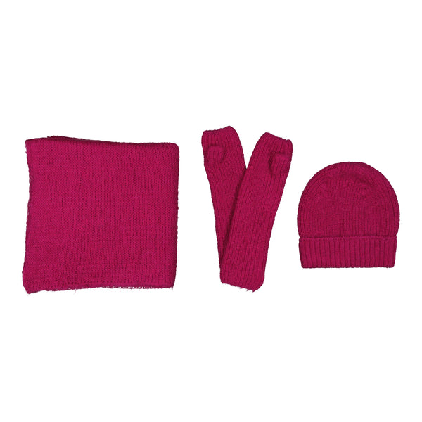 Echarpe tricot BRUME - Fuchsia