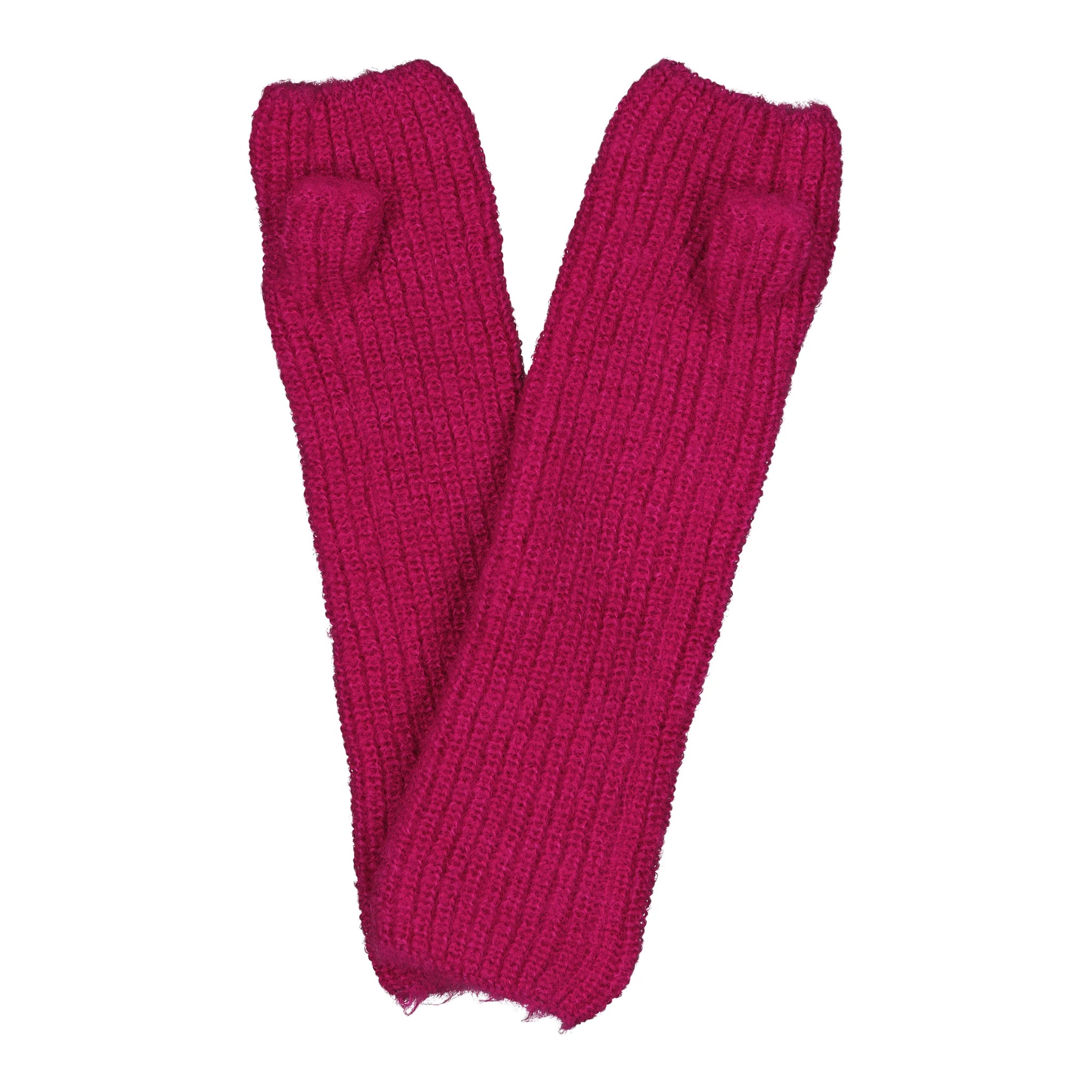 Mitaines tricot RÊVE - Fuchsia