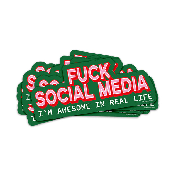 Sticker F*** Social Media