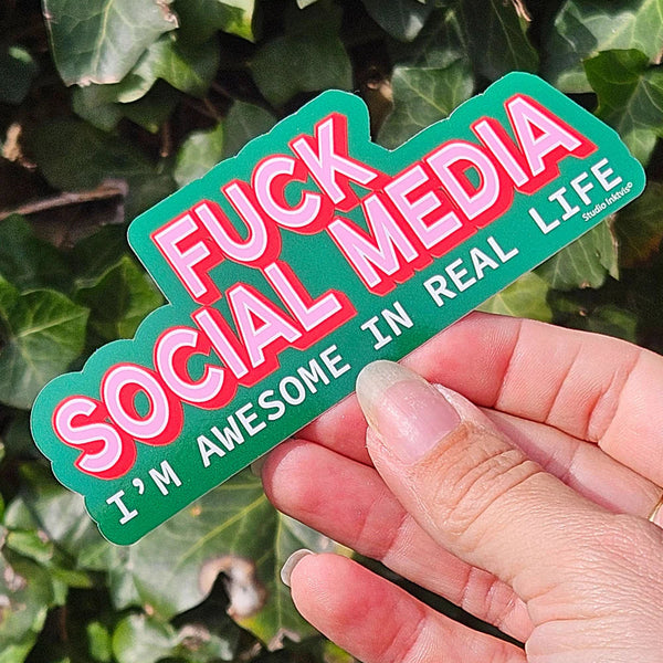 Sticker F*** Social Media