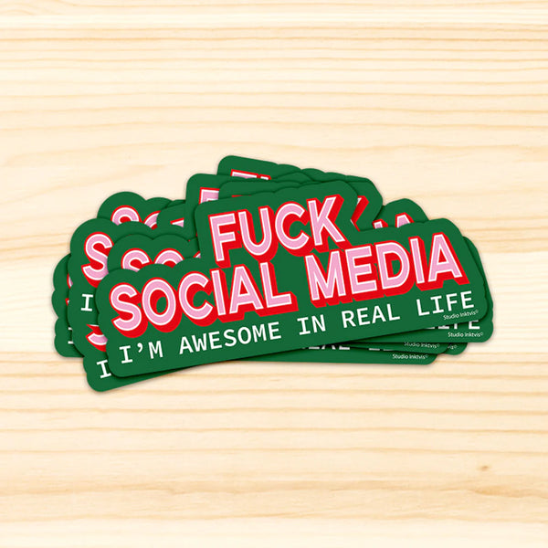 Sticker F*** Social Media