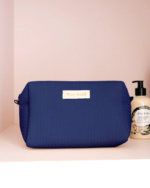 Grande Trousse de Toilette Charlotte - Velours Côtelé