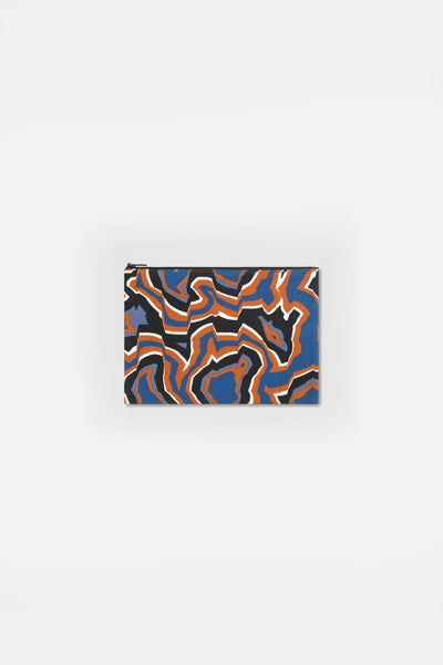 Pochette Goa Agate Gris Bleu