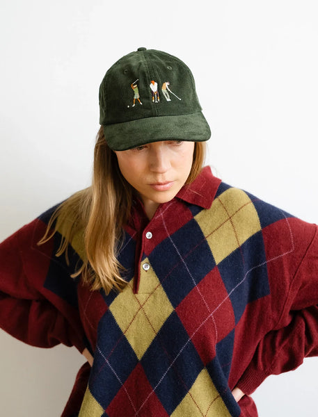 Casquette Velours Brodée Golf