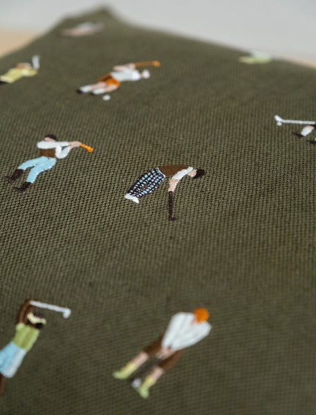 Coussin Brodé Golf