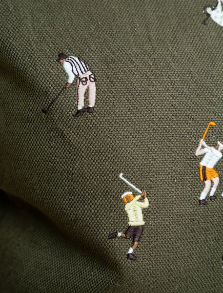 Coussin Brodé Golf
