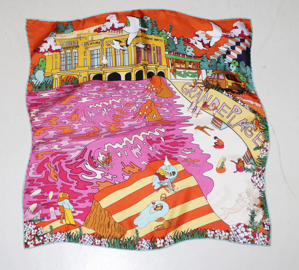 Carré de soie Bandana Grande Plage