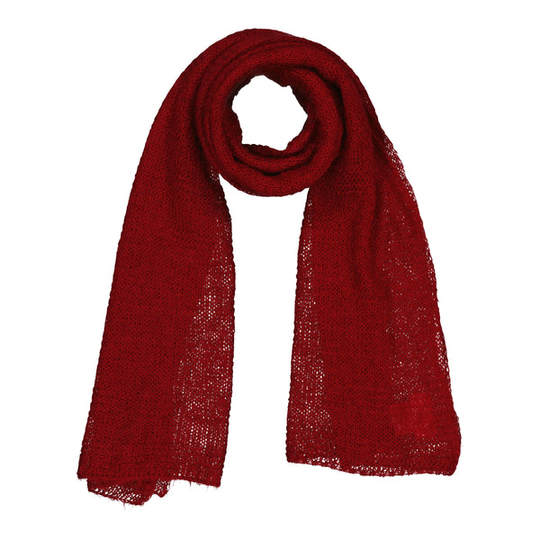 Echarpe tricot BRUME - Grenat