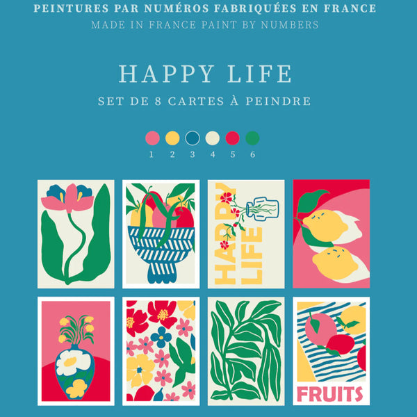 Coffret Peinture au Numéro Happy Life