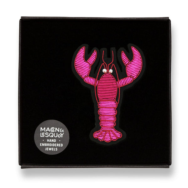 Broche Homard Rose